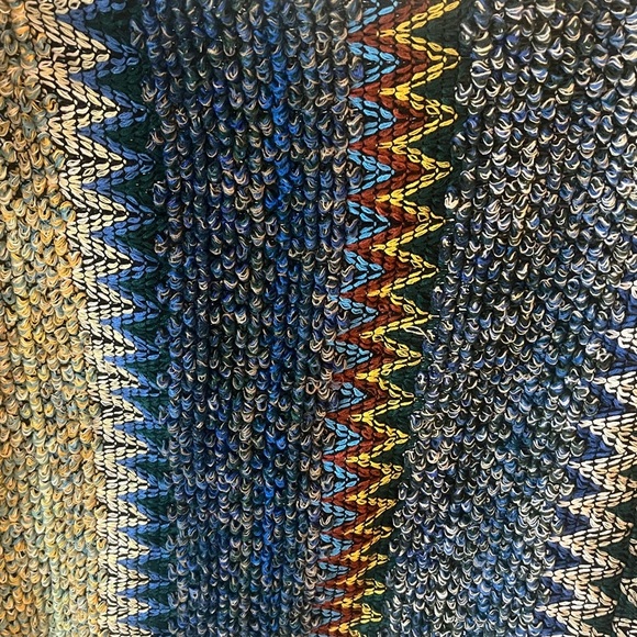 NWOT Bohemian Knit Tasseled Poncho Cardigan Sweater Oversized. - Picture 8 of 13